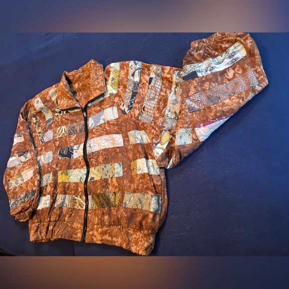 🤎🧡VINTAGE Nativewear designs  Jacket  bomber , Reversible two-view jacket, (M)🤎🧡 - Picture 6 of 17